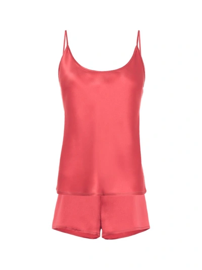 Shop La Perla Women's 2-piece Silk Camisole & Shorts Pajama Set In Rose Noisette