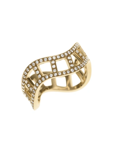 Shop Sophie Bille Brahe Women's Échelle 18k Yellow Gold & Diamond Ring