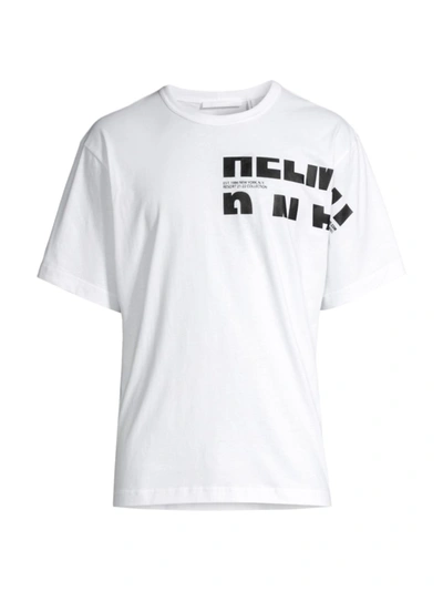 Shop Helmut Lang Men's Marco Mix Logo Tee In White