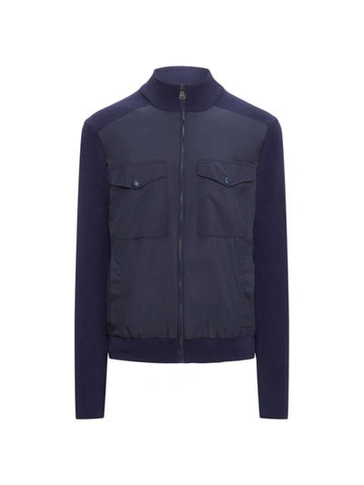 Shop Ralph Lauren Men's Fz Hybrid Jacket In Classic Chairman Navy