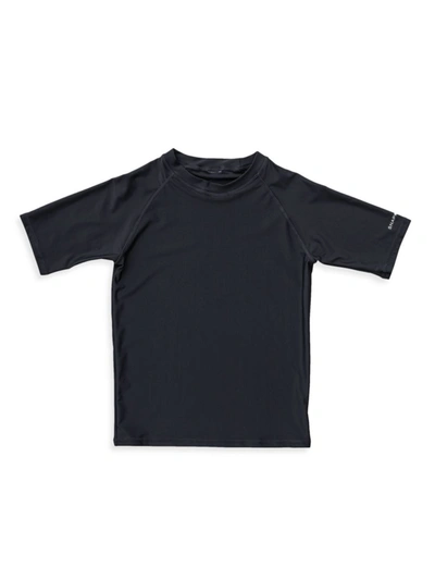 Shop Snapper Rock Little Boy's & Boy's Slate Short-sleeve Rash Top In Grey