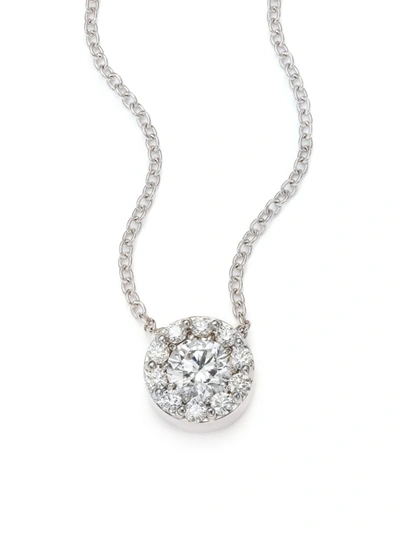 Shop Hearts On Fire Fulfillment Diamond & 18k White Gold Pendant Necklace