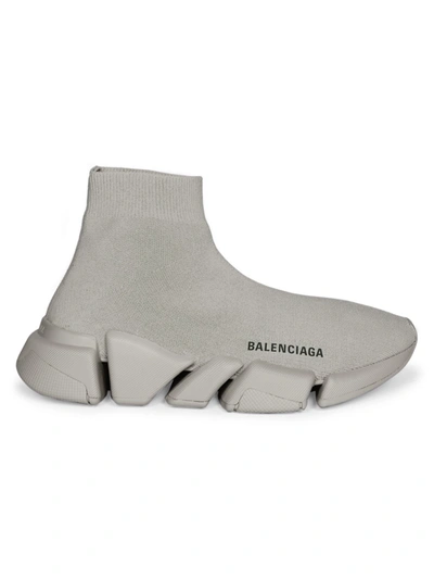 Shop Balenciaga Women's Speed 2.0 Lt Sock Sneakers In Dark Grey