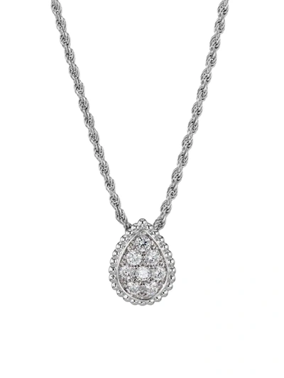 Shop Boucheron Women's Serpent Boheme 18k White Gold & Diamond Necklace