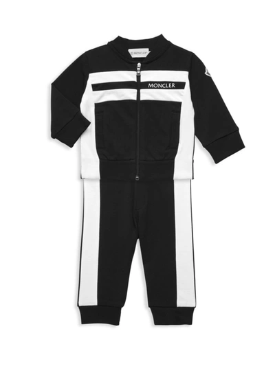 Shop Moncler Baby's & Little Boy's Knitwear 2-piece Set In Black