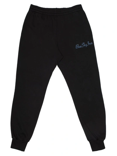 Shop Blue Sky Inn Men's Logo Embroidered Sweatpants In Black