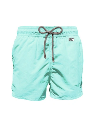 Shop Mc2 Saint Barth Men's Lighting Pantone Swim Shorts In Mint