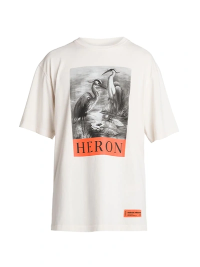 Shop Heron Preston Heron Logo Printed T-shirt In White