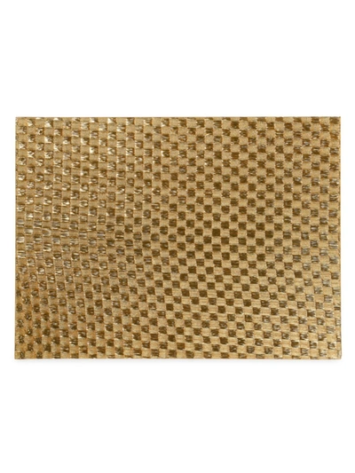 Shop Nomi K Checkered Resin Placemat In Gold