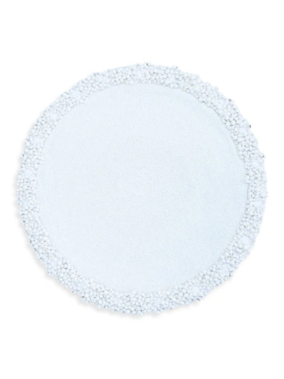 Shop Nomi K Classic Hand-beaded Placemat In White