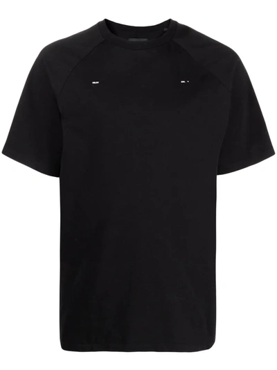 Shop Heliot Emil Logo Crew-neck T-shirt In Black