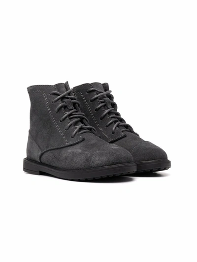 Shop Age Of Innocence Gents Lace-up Suede Ankle Boots In Grey