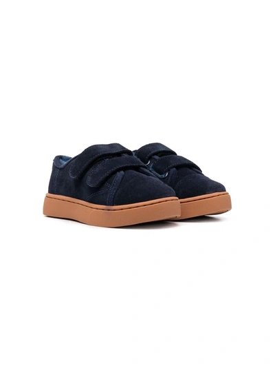 Shop Age Of Innocence Gents Touch-strap Suede Sneakers In Blue