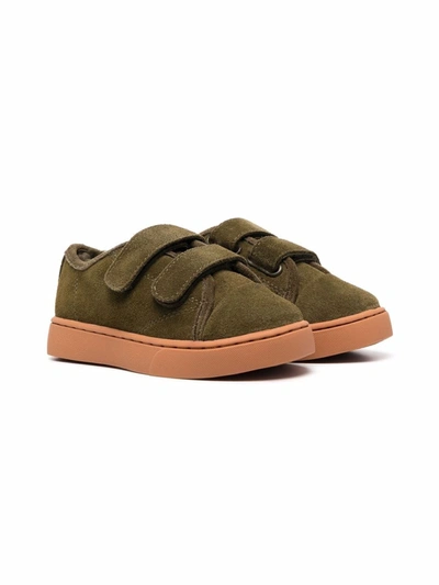 Age Of Innocence Gents Touch-strap Suede Sneakers In Green