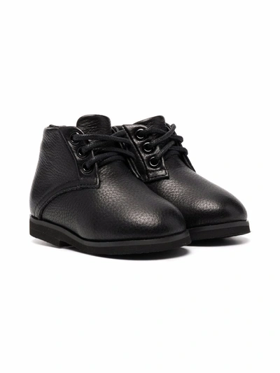 Age Of Innocence Gents Lace-up Leather Ankle Boots In Black