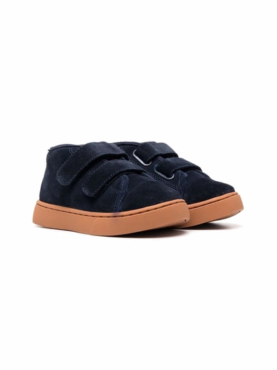 Shop Age Of Innocence Gents Touch-strap Suede Sneakers In Blue