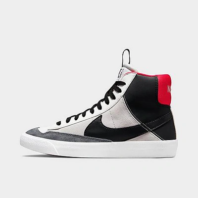Shop Nike Big Kids' Blazer Mid '77 Se Casual Shoes In Summit White/black/university Red
