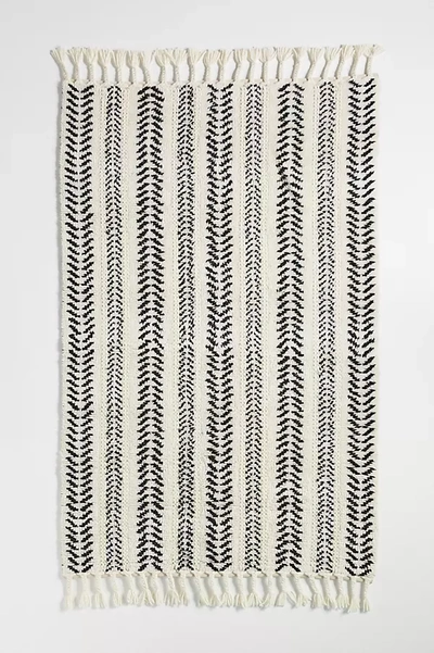 Shop Anthropologie Handwoven Bernadetta Rug By  In White Size 10 X 14
