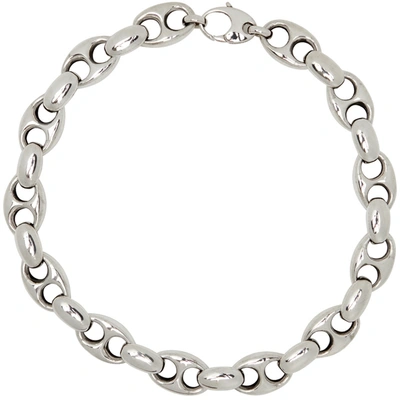 Shop Sophie Buhai Silver Large Barbara Chain Necklace In Sterling Silver