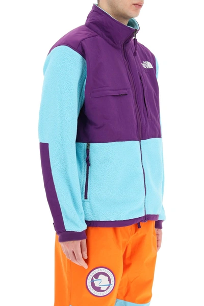 Shop The North Face Denali 2 Fleece Jacket In Light Blue,purple