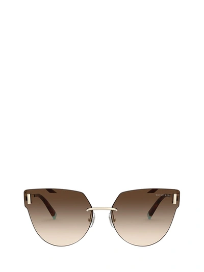 Shop Tiffany & Co Tiffany Sunglasses In Pale Gold