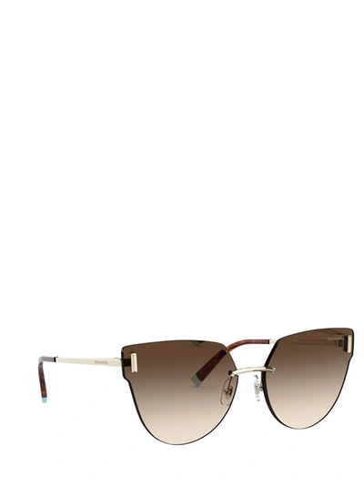 Shop Tiffany & Co Tiffany Sunglasses In Pale Gold