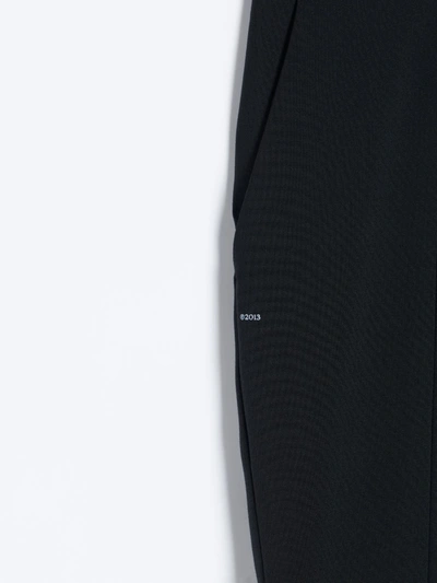 Shop Off-white Wool Tailored Trousers In Black