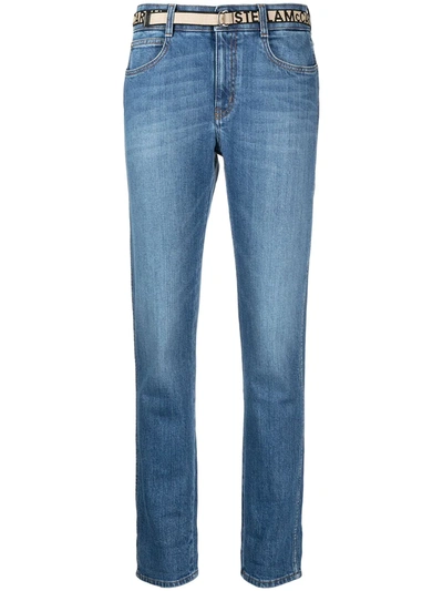 Shop Stella Mccartney Slim-leg Cropped Jeans In Blau