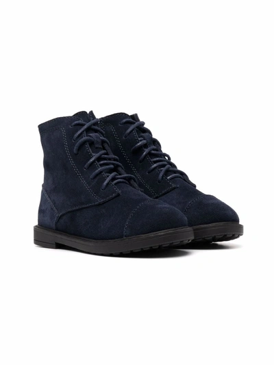 Shop Age Of Innocence Gents Lace-up Suede Ankle Boots In Blue