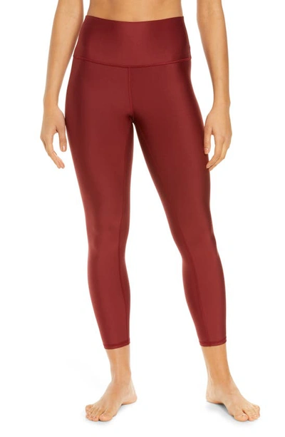 Shop Alo Yoga Airlift High Waist 7/8 Leggings In Cranberry