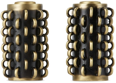 Shop L'objet Gold Tulum Rings Spice Jewels Shakers