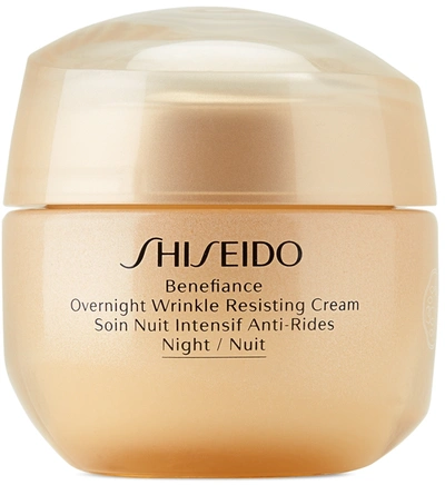 Shop Shiseido Benefiance Overnight Wrinkle Resisting Cream, 50 ml In Na