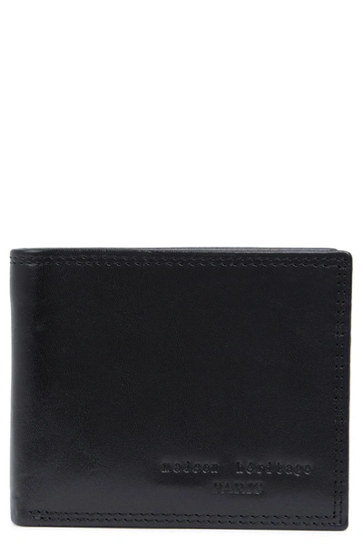 Shop Maison Heritage Paco Leather Bifold Wallet In Black
