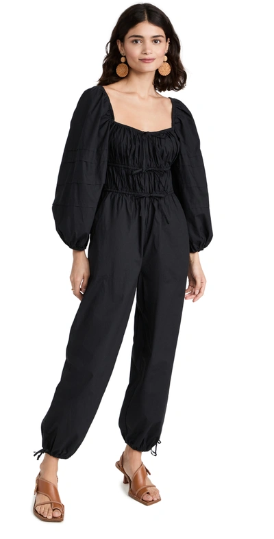 Shop Ulla Johnson Amalie Jumpsuit In Noir