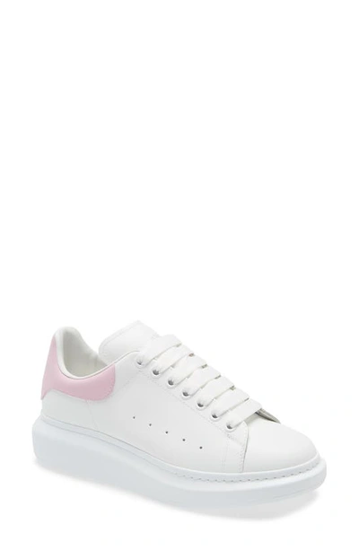Shop Alexander Mcqueen Oversized Sneaker In White/ Ice Pink