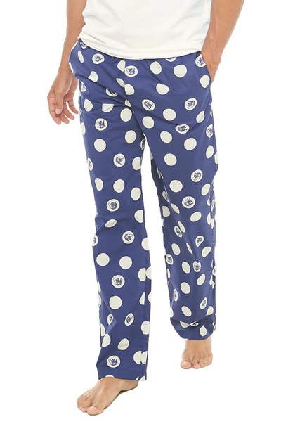 Shop The Lazy Poet Drew Tiger Dots Blue Pajama Pants