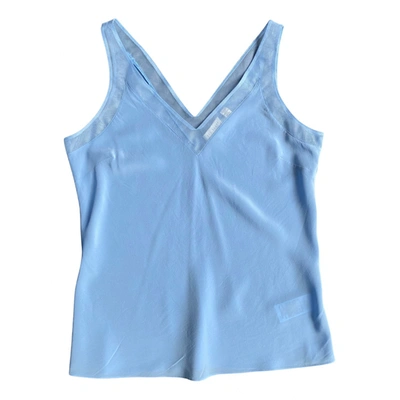 Pre-owned Ted Baker Silk Vest In Blue