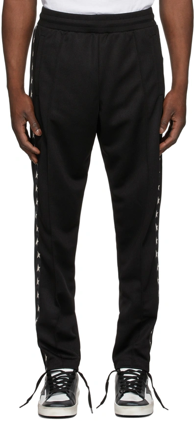 Shop Golden Goose Black Star Doro Jogger Lounge Pants In Black/white