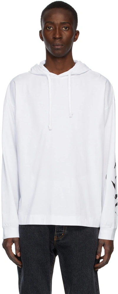 Alyx White Scar Hoodie In White