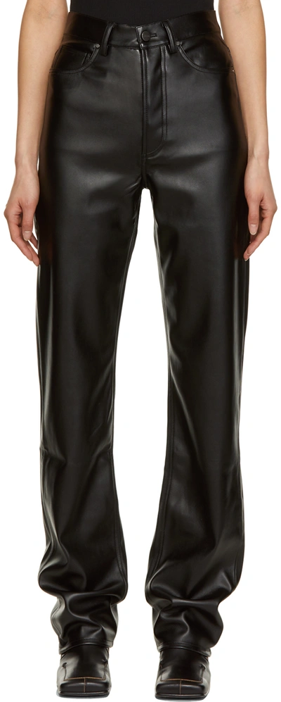 Forenkle marionet Fearless Anine Bing Kat Faux Leather Trousers In Black | ModeSens