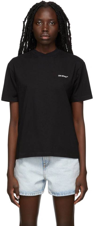 Shop Off-white Black Diag T-shirt In Black White