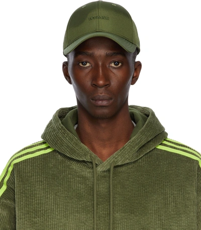 Shop Adidas X Ivy Park Green Base Cap In Wilpin