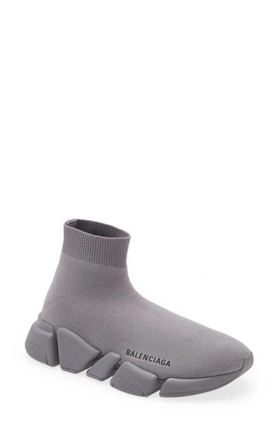Shop Balenciaga Speed 2.0 Lt Sock Sneaker In Dark Grey