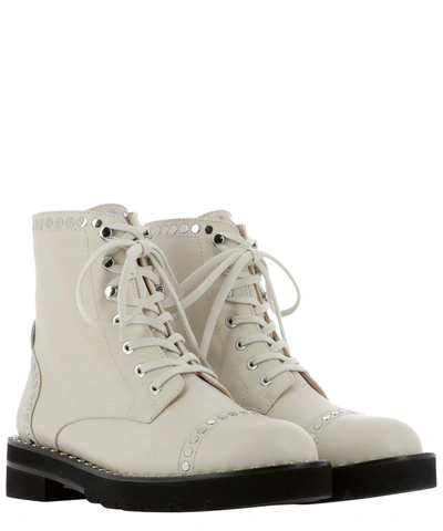 Shop Stuart Weitzman Women's White Leather Ankle Boots