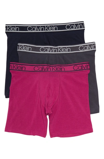 Shop Calvin Klein Boxer Briefs In Geb/pmb/shl