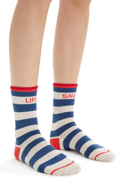 Shop Mother Baby Steps Crew Socks In Life Saver
