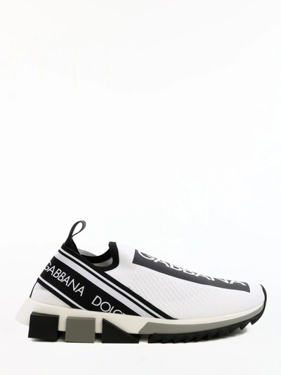 Shop Dolce & Gabbana Sorrento Sneakers In Bianco