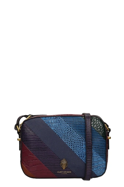 Shop Kurt Geiger Shoreditch Shoulder Bag In Multicolor Leather