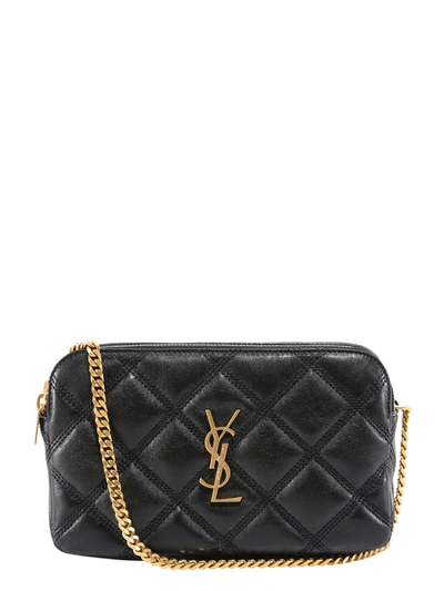 Shop Saint Laurent Becky Shoulder Bag In Black