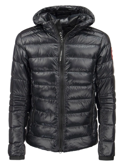 Shop Canada Goose Crofton - Hooded Down Jacket In Black